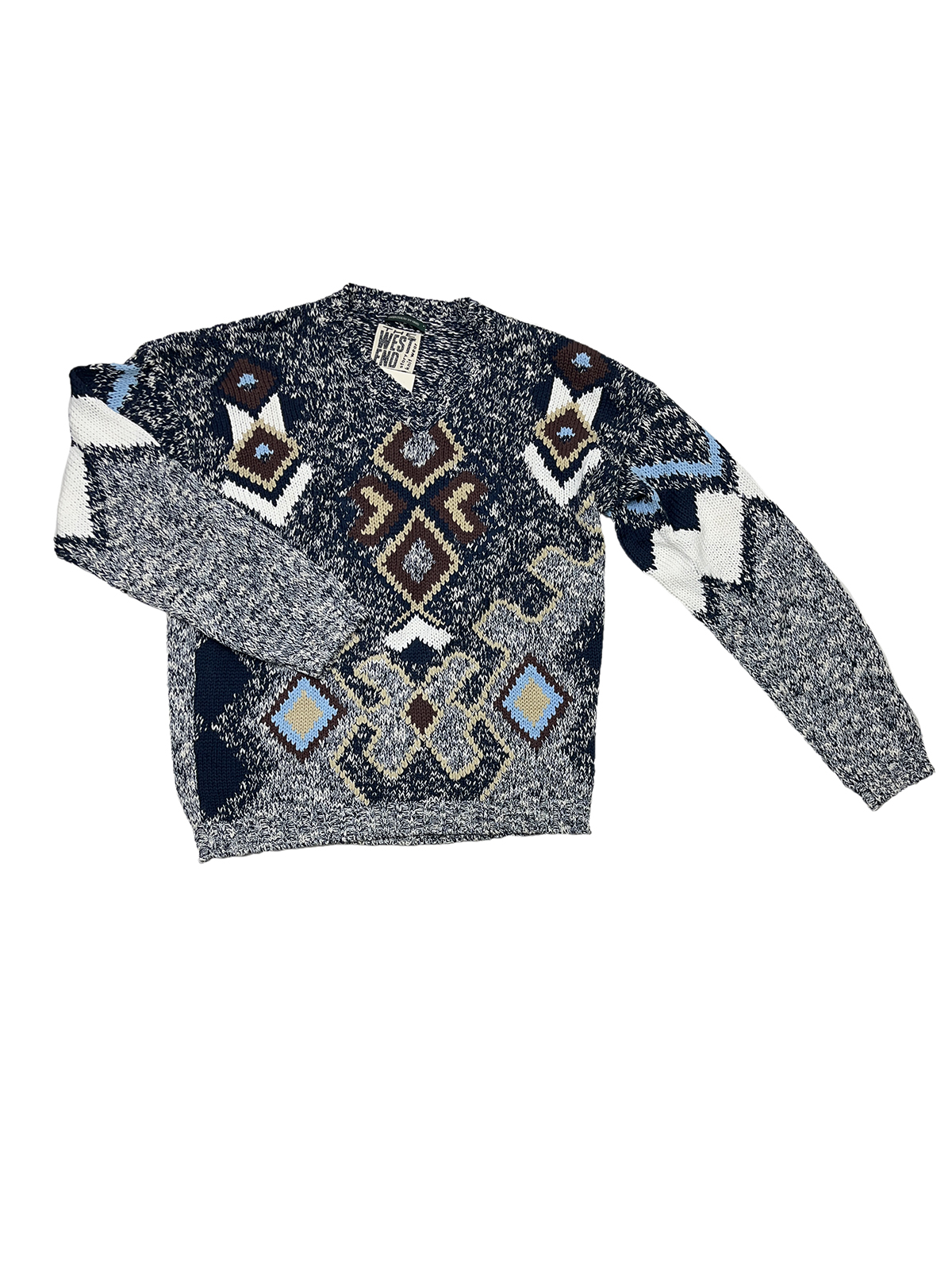 GIGOLÈ ARCHIVE TWE colorato maglione collo a V