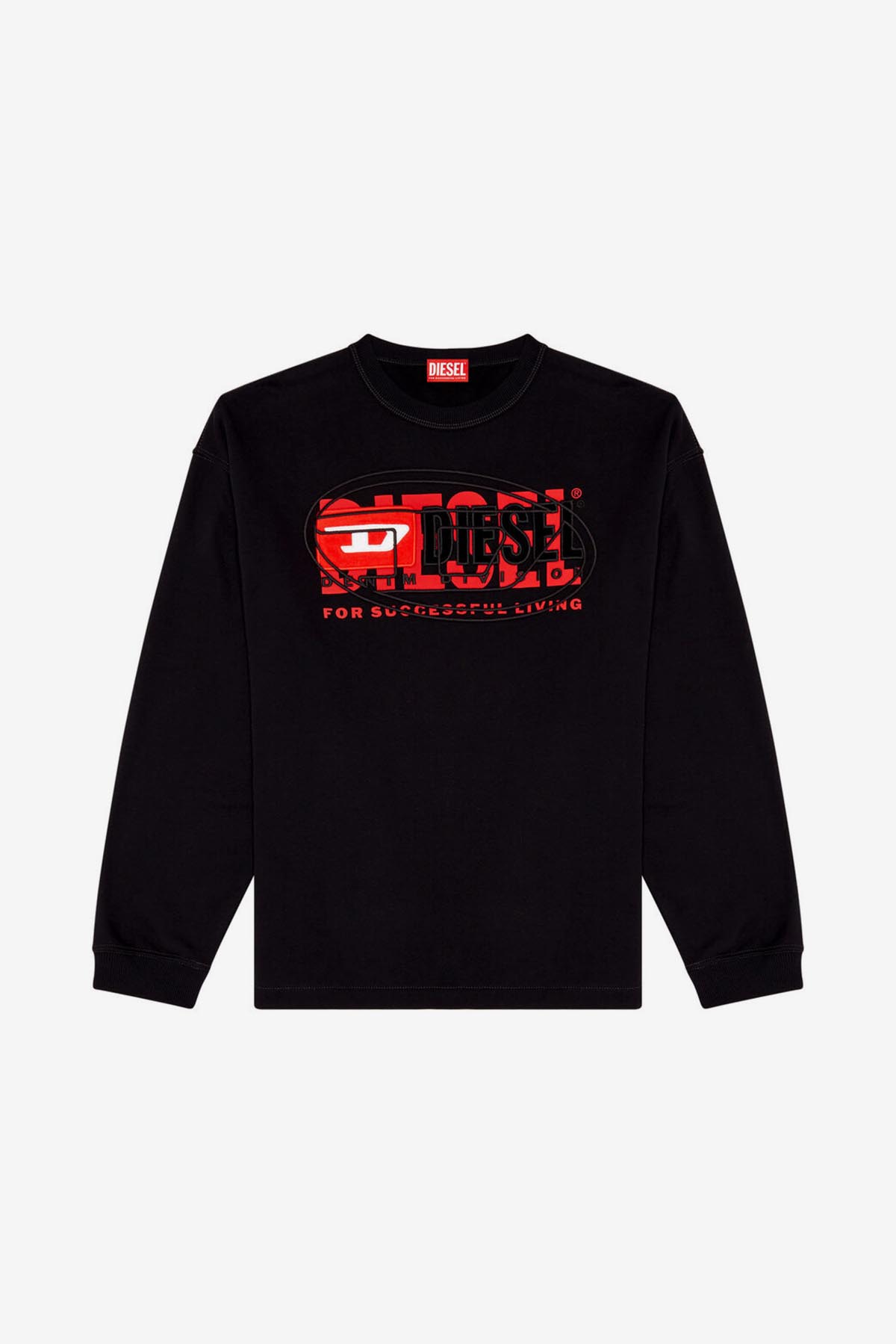 DIESEL A12150 S-Baxt-N1 felpa girocollo