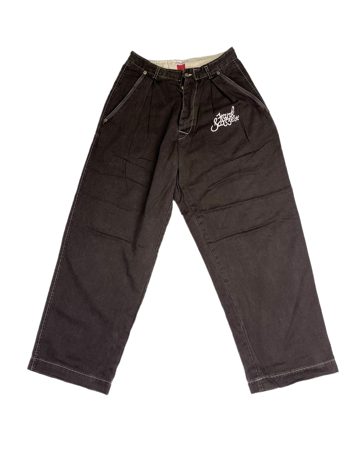FRANK SCOZZESE Chalego pantaloni anni Ottanta Smiley Face