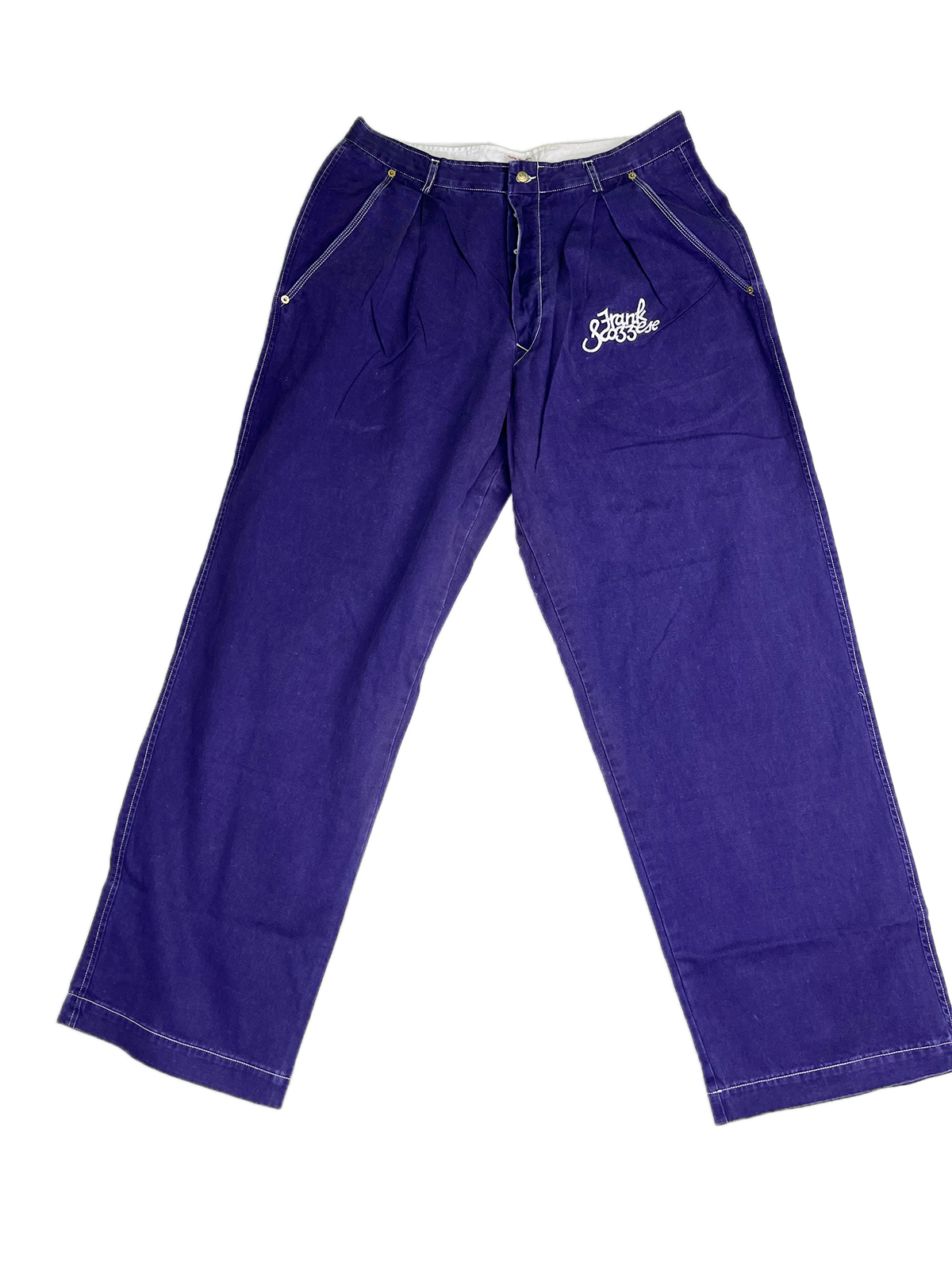 FRANK SCOZZESE Chalego pantaloni anni Ottanta Smiley Face