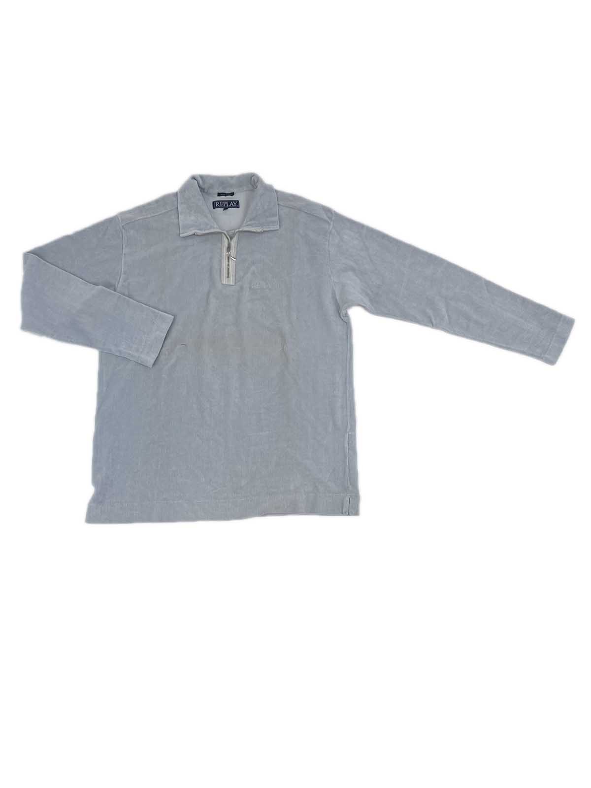 REPLAY Ridgey Ridged Polo Sweater