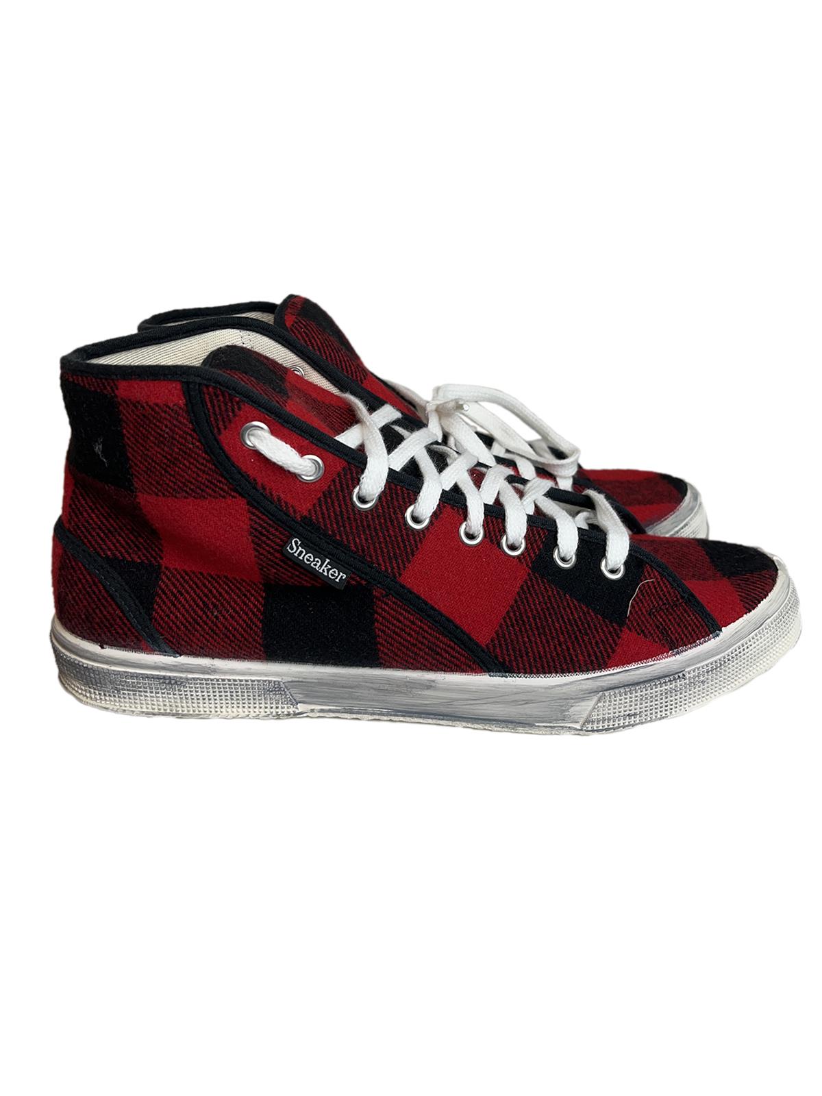 GIGOLÈ ARCHIVE Sneeky Sneakers 0121R5 Lana/Tela Tartan Sneakers