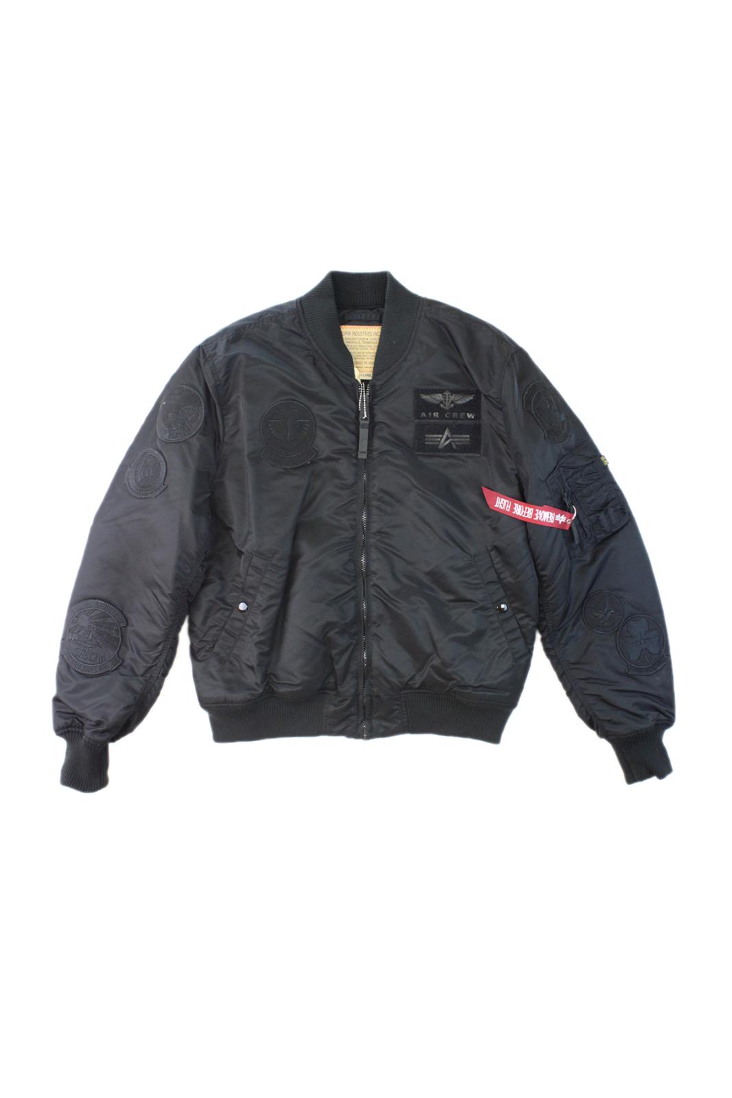 ALPHA INDUSTRIES MA-1 ALL BLACK 143121