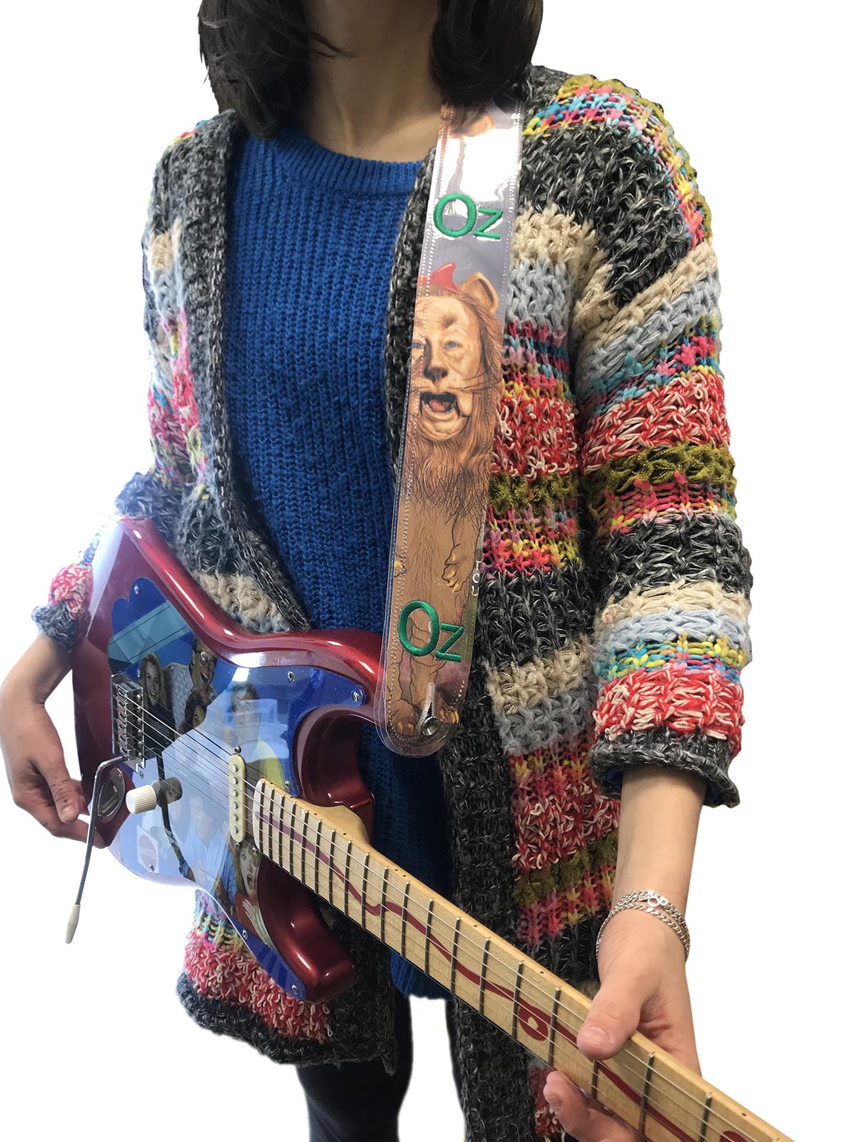 GIGOLÈ ARCHIVE Tracolla per chitarra in PVC Wizard of OZ