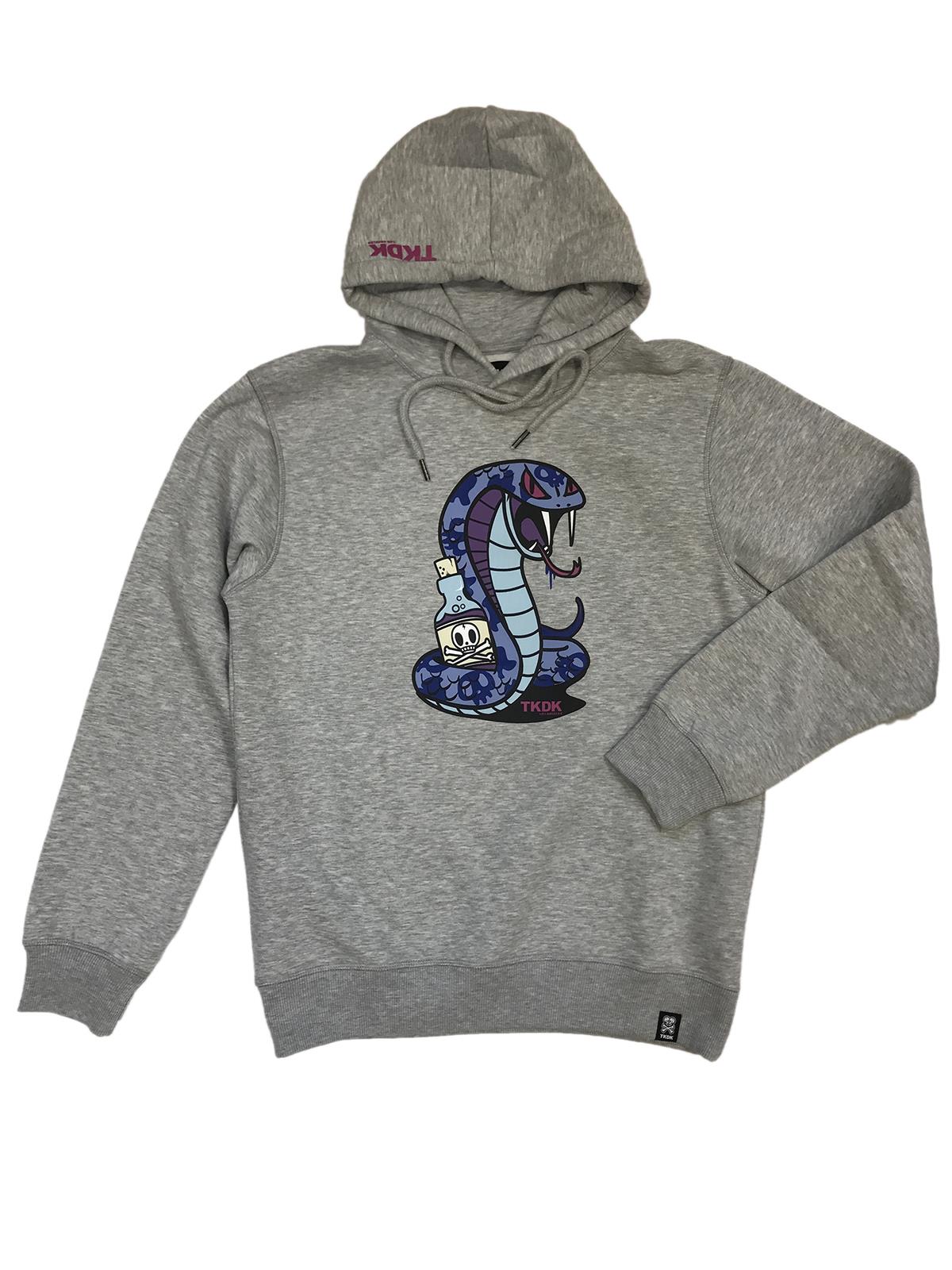 TOKIDOKI Poison Snake felpa con cappuccio