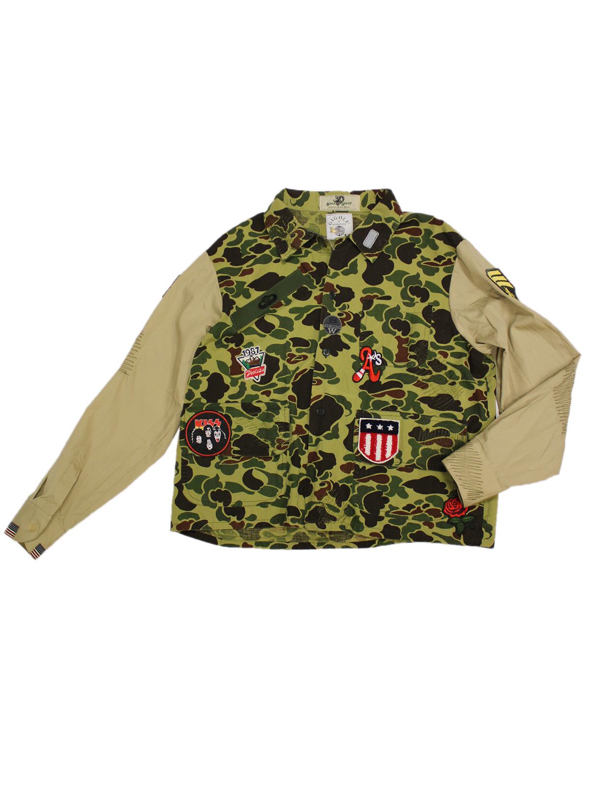 GIGOLÈ RELAB Alamo camicia custom con toppe