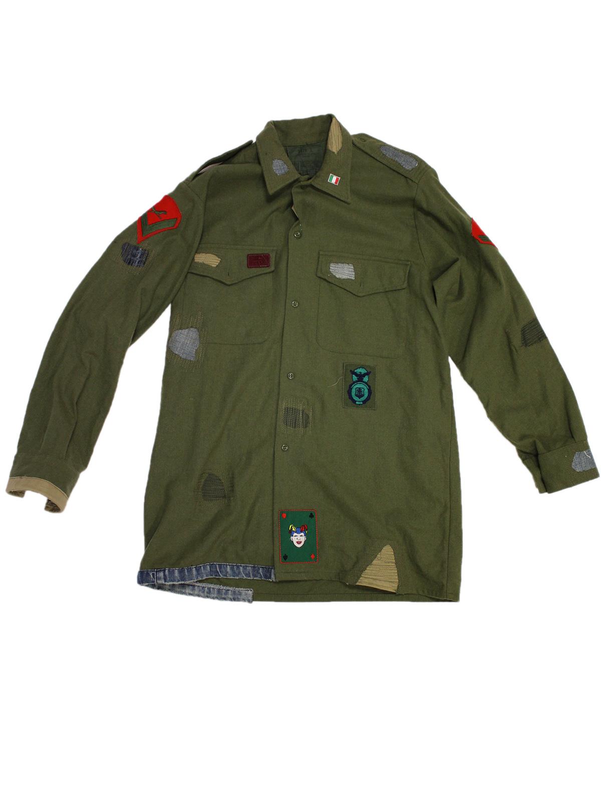 GIGOLÈ RELAB Jolly Wool Shirt Lavishly Decorated