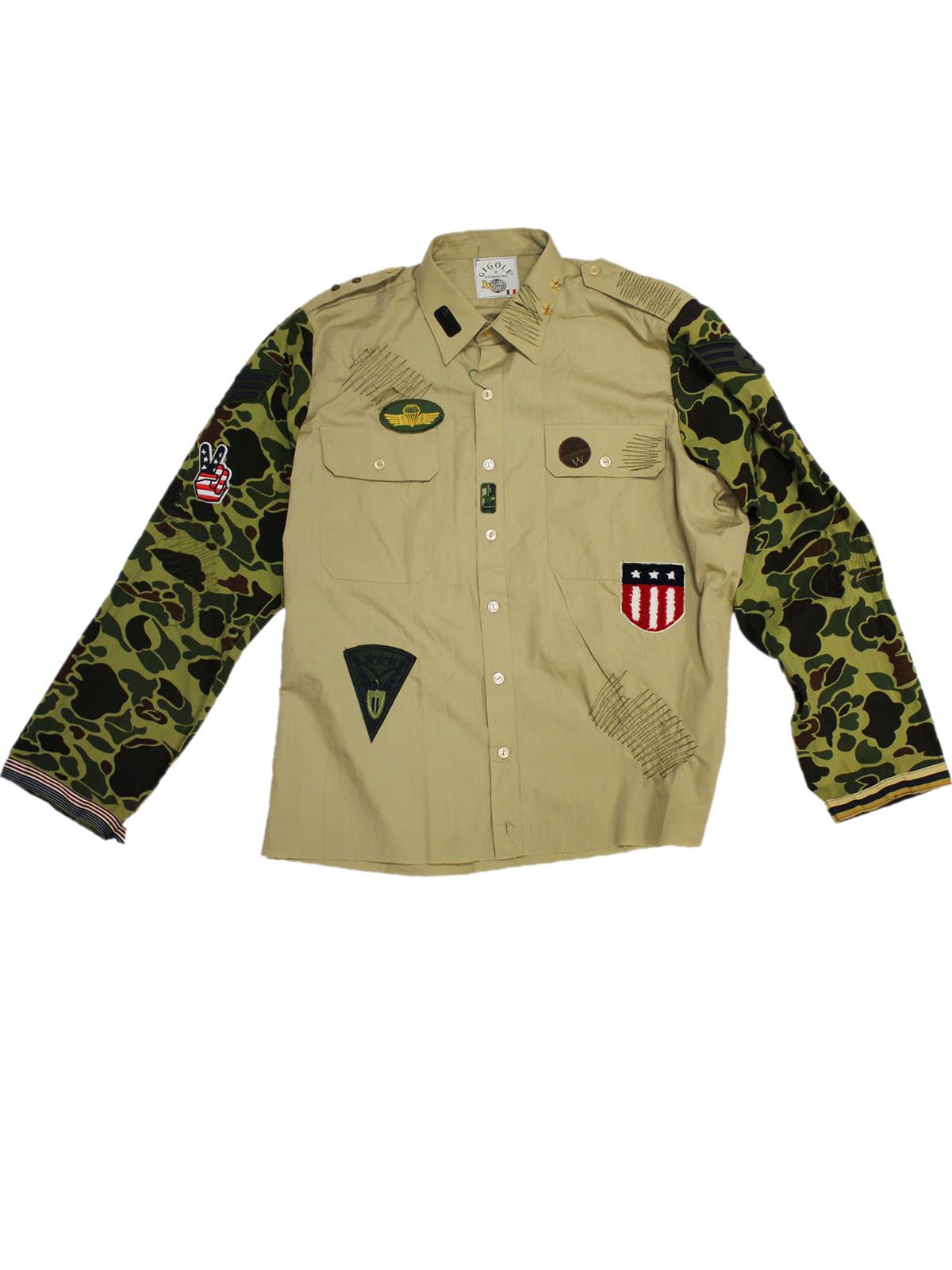 GIGOLÈ RELAB Wiz camicia custom con toppe