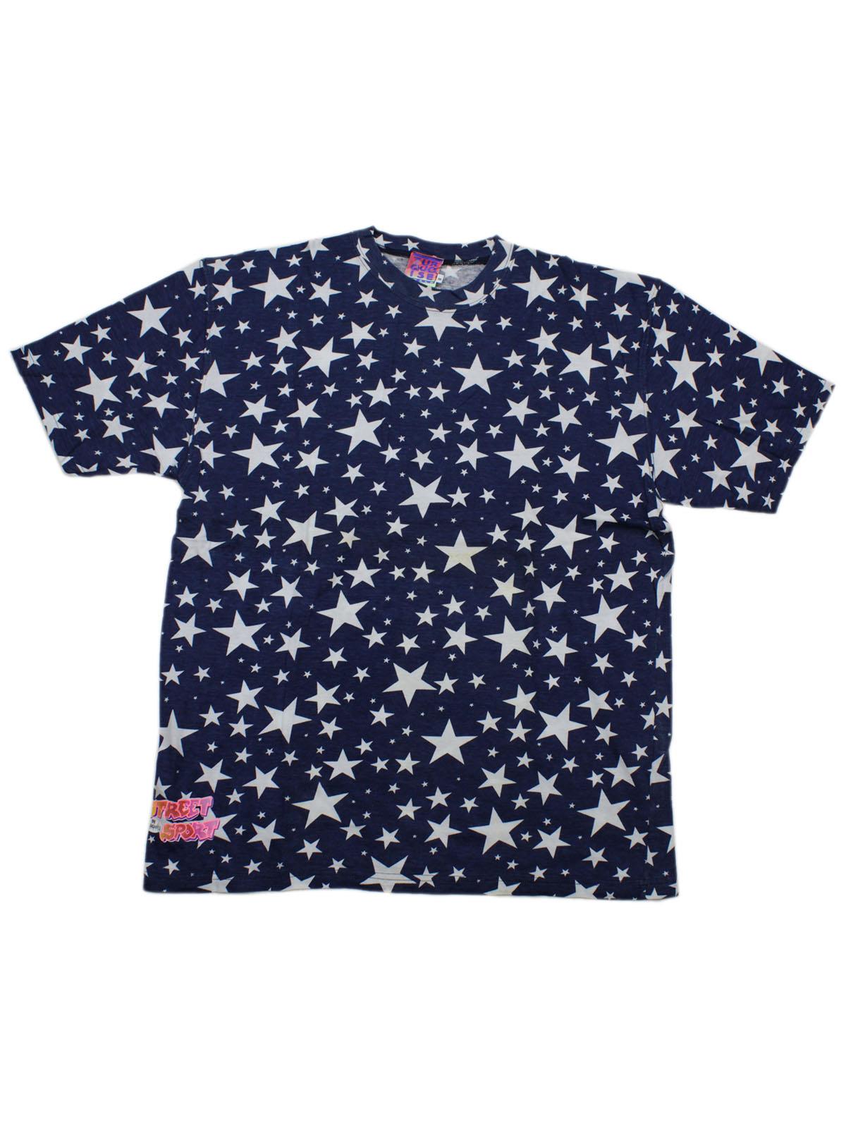 TURQUOISE Street Sport T-Shirt with Stars