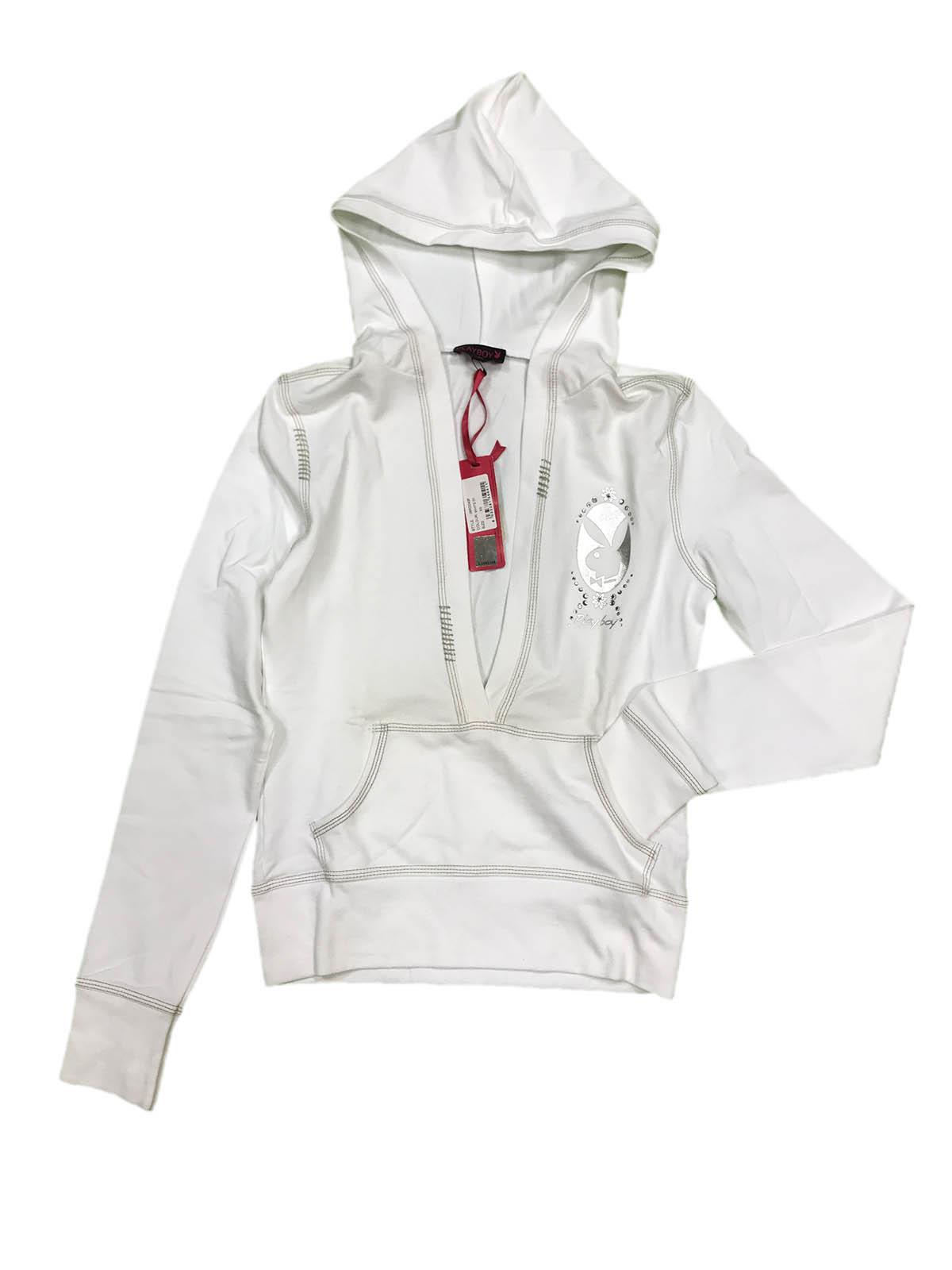 PLAYBOY 08RD043F Felpa scollata con cappuccio