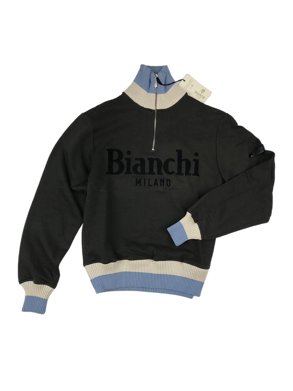 BIANCHI BA0018 Felpa collo a lupetto