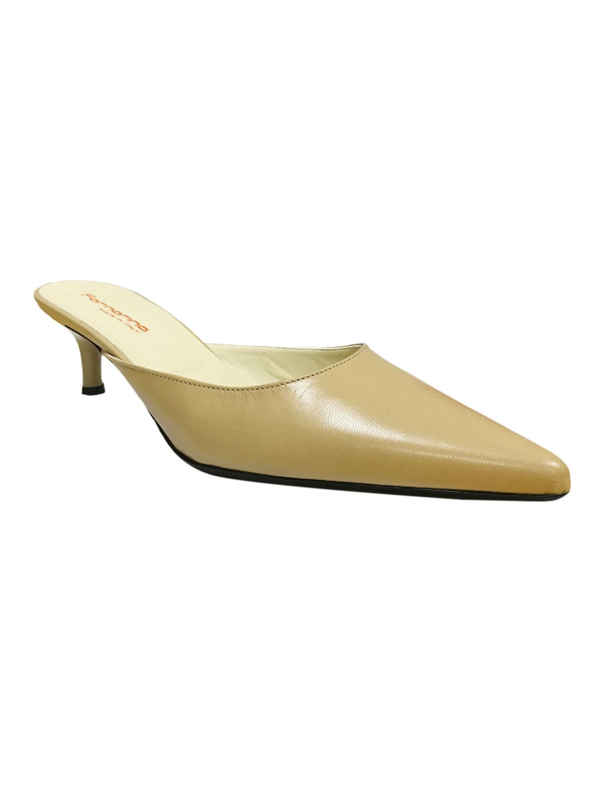FORNARINA PEFMI2817WC Vintage Leather Pointy Shoes