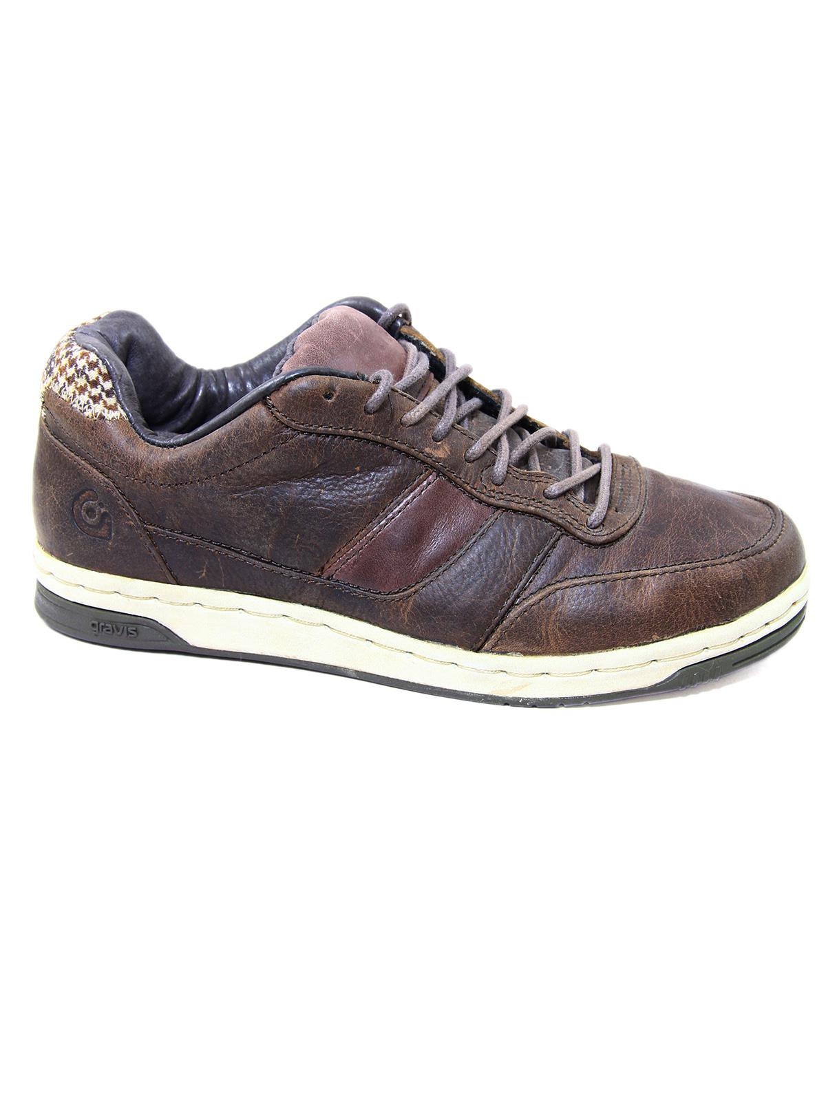 GRAVIS Royale Mid Leather Sneakers Chocolate