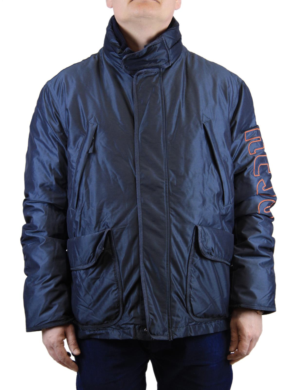 KEJO Navy Giacca Piumino Lunga