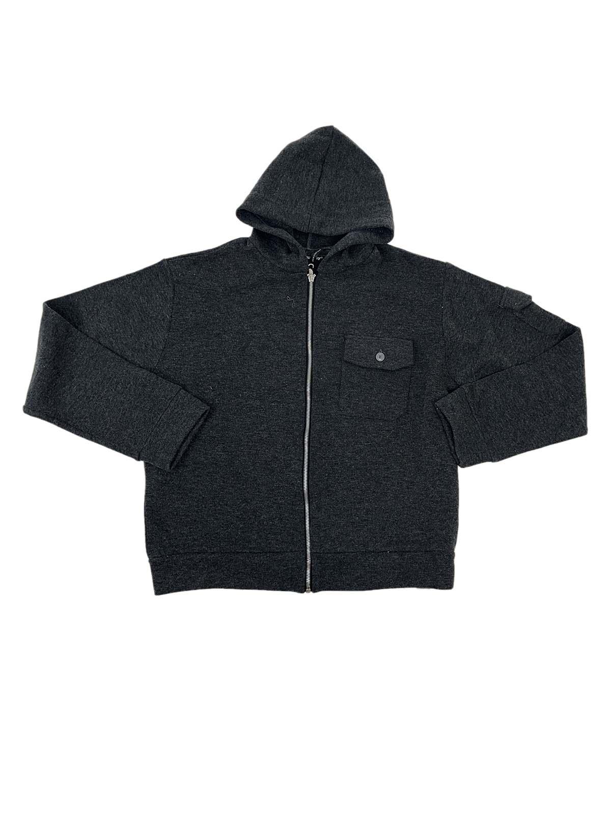 ABSOLUT JOY P836585 maglia lana/acrilico con zip e cappuccio