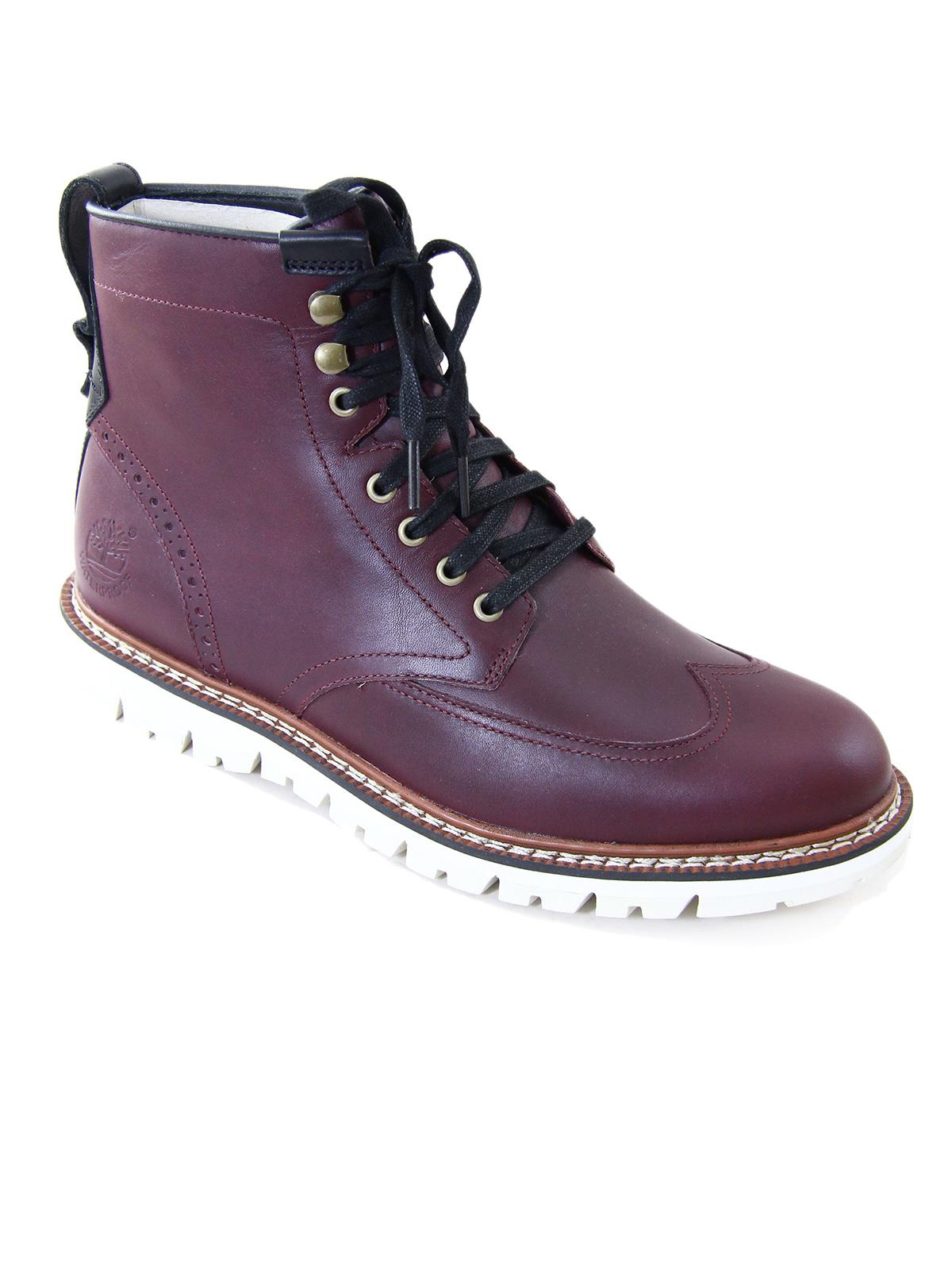 TIMBERLAND Timberland Luxury Mid Leather Boots 5443A Maroon