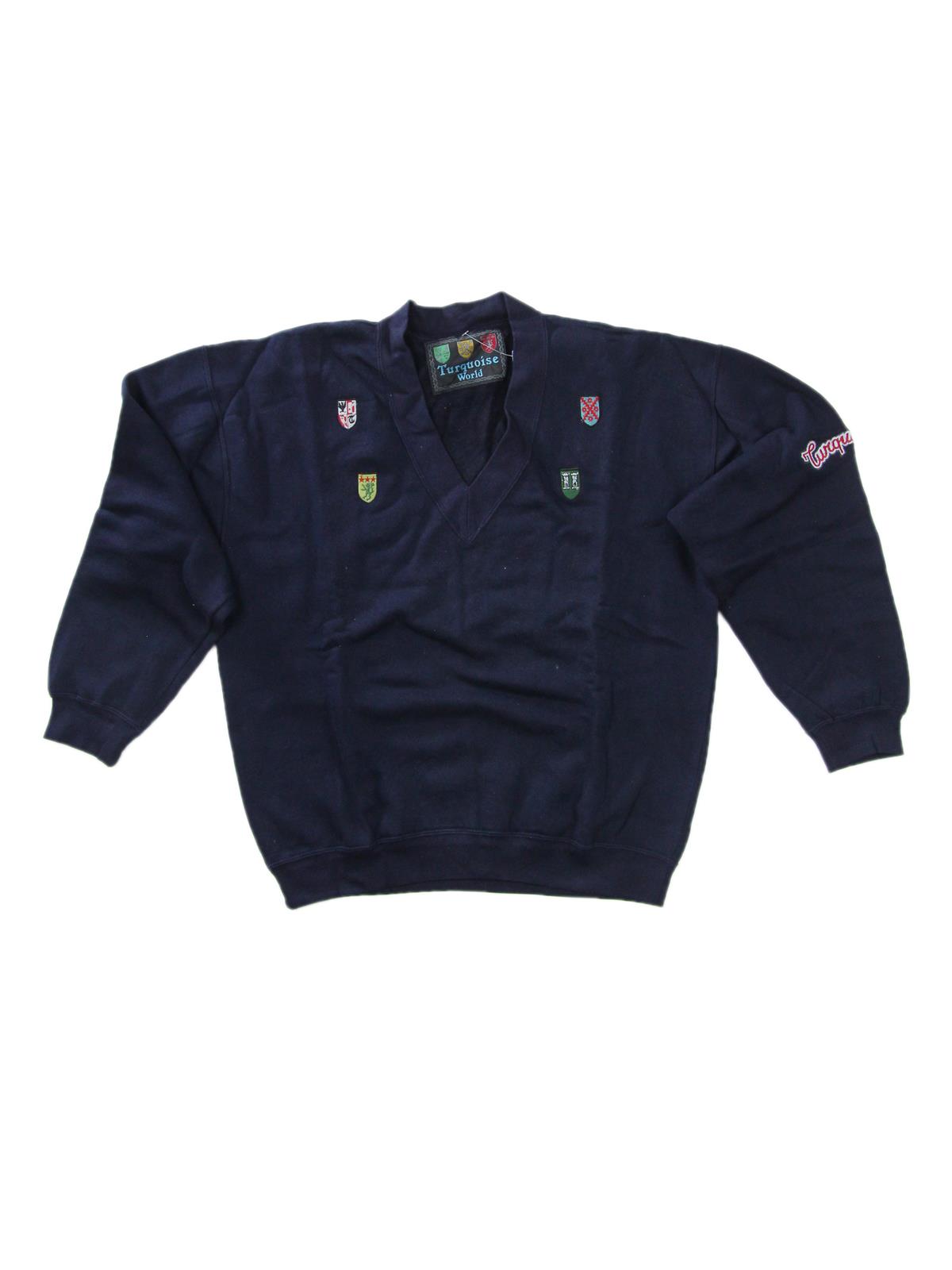 TURQUOISE EMBLEM WORLD FELPA A V