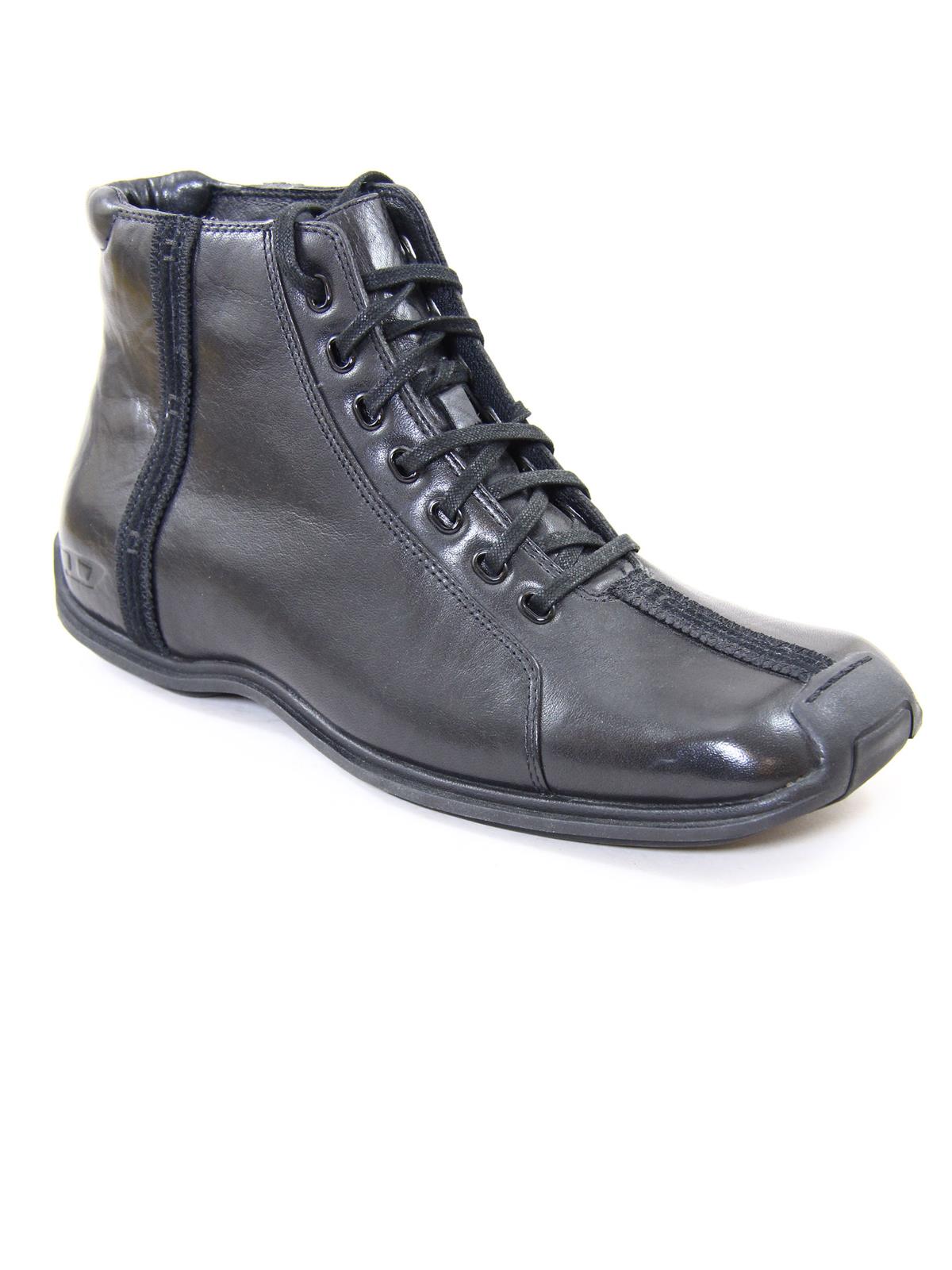 DIESEL Lager Leather Mid Boots