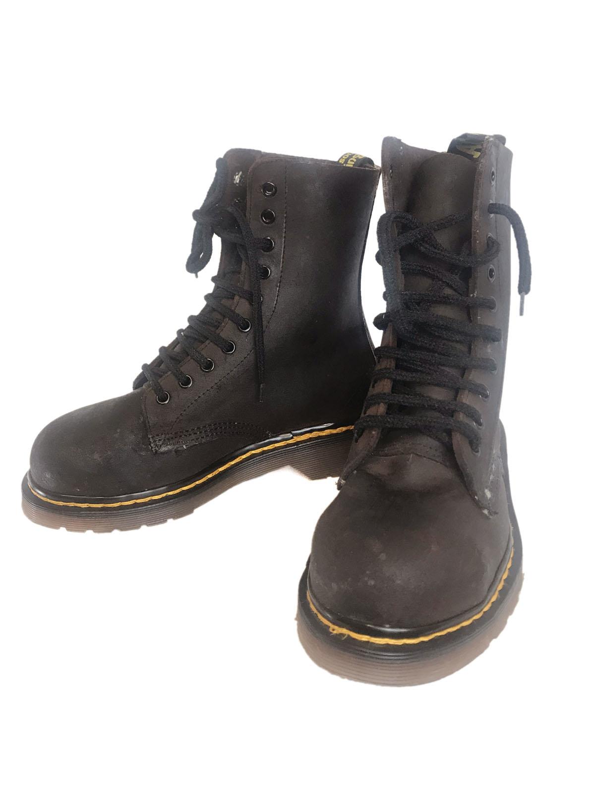 DR MARTENS 10 Eye Choco Vintage Boots