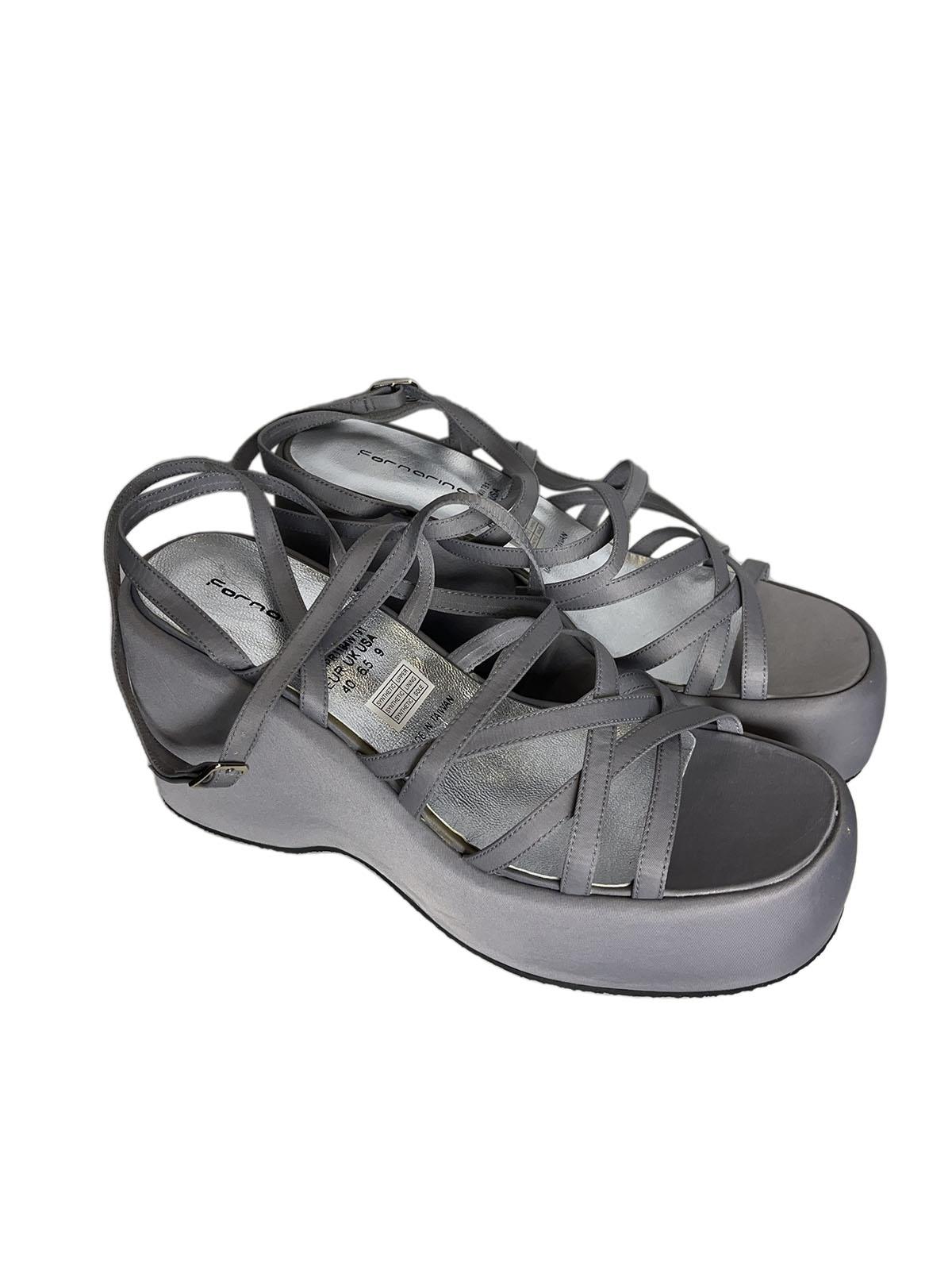 FORNARINA PEFR1184WT Sandali con zeppa