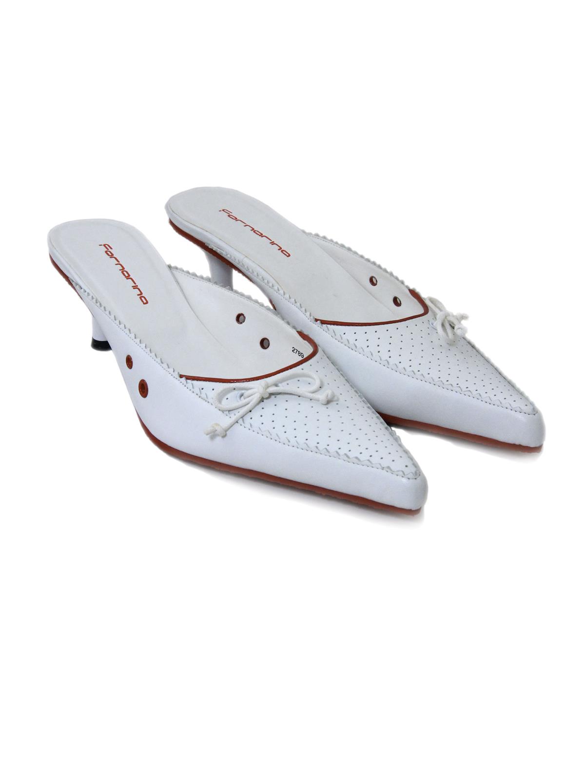 FORNARINA PEFEBW2789WC Pointy Leather Shoes Vague ’50’s Style