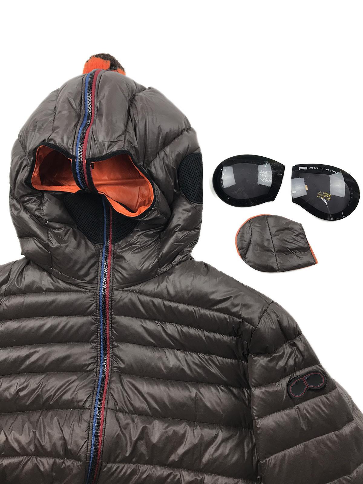 RIDERS ON THE STORM Piumino con cappuccio a chiusura totale