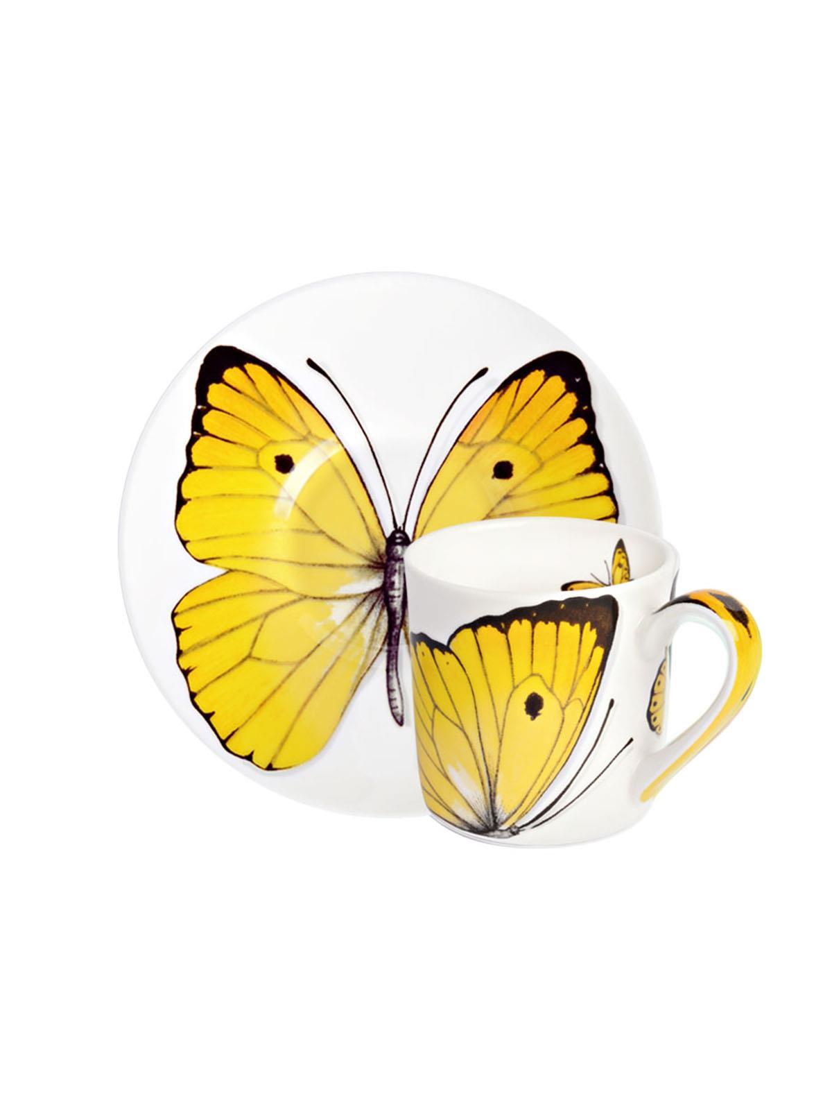 TAITU Freedom Tazzina e piattino con farfalla 1-891 CS