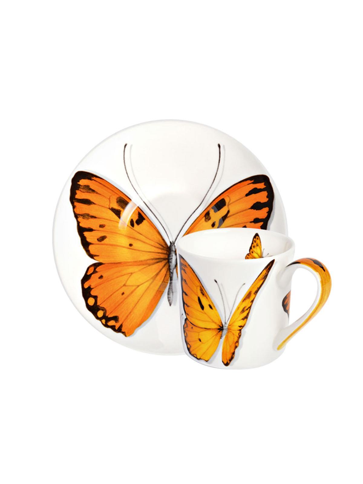 TAITU Freedom Tazzina e piattino con farfalla 1-891 CS