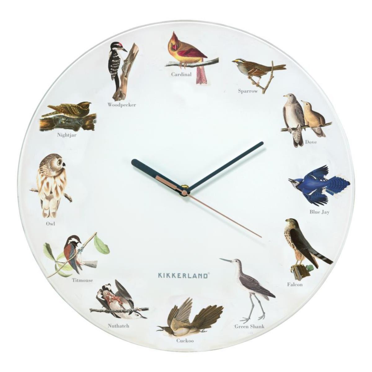KIKKERLAND BIRD CALL WALL CLOCK