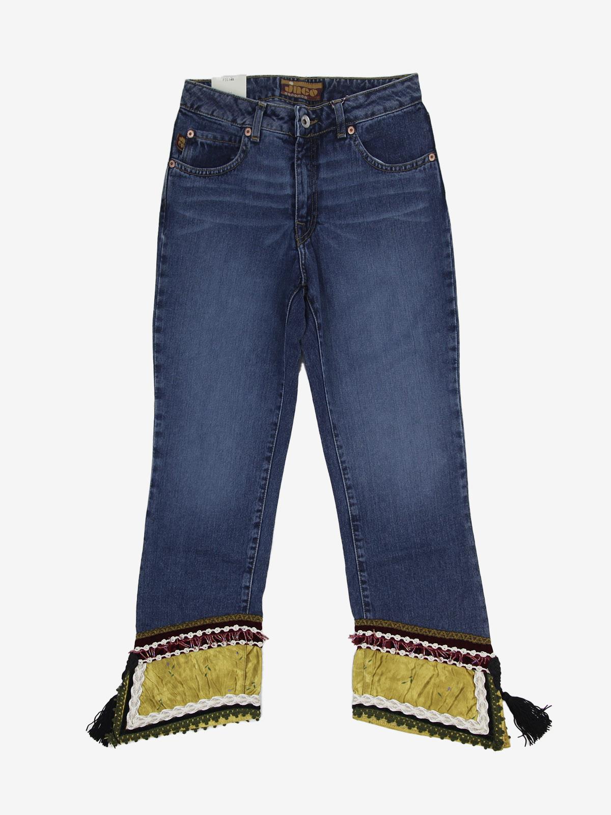 JNCO INDUSTRIES J1004D1 Jeans a zampa con gambe decorate