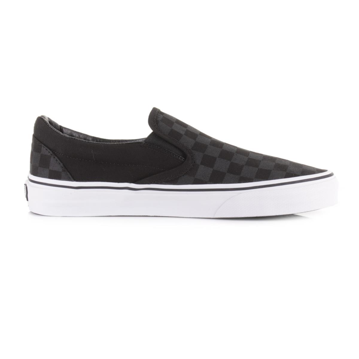VANS Classic Slip-On Checkerboard (Black/Black) VN000EYE276