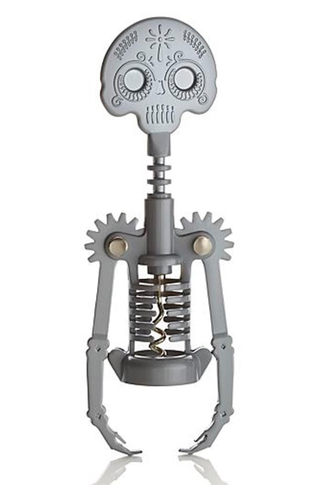 KIKKERLAND CORKSCREW DAY OF THE DEAD SKELETON