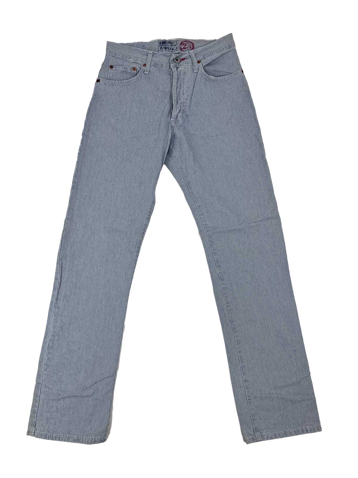 ENERGIE Carson Jeans Striped White/Blue (Plumber)