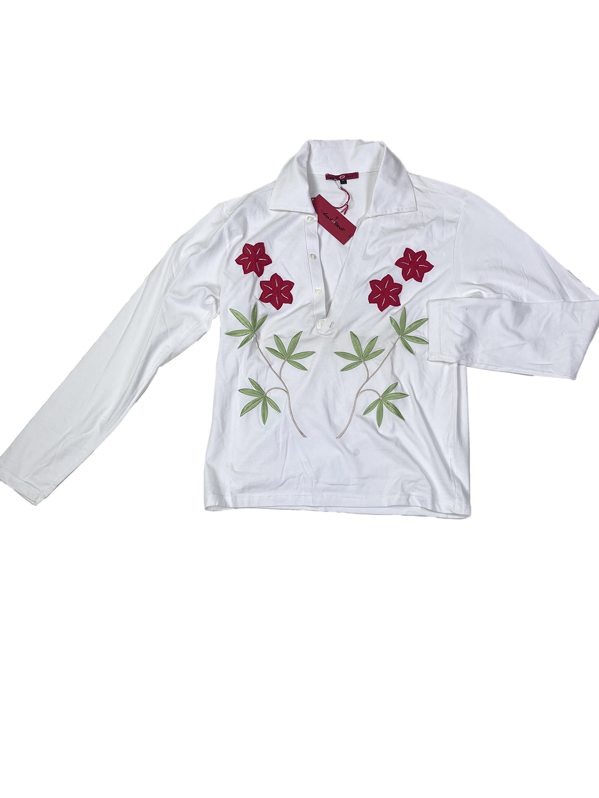 ANGEL & DEVIL Lauro Long Sleeves Tee V Neckline