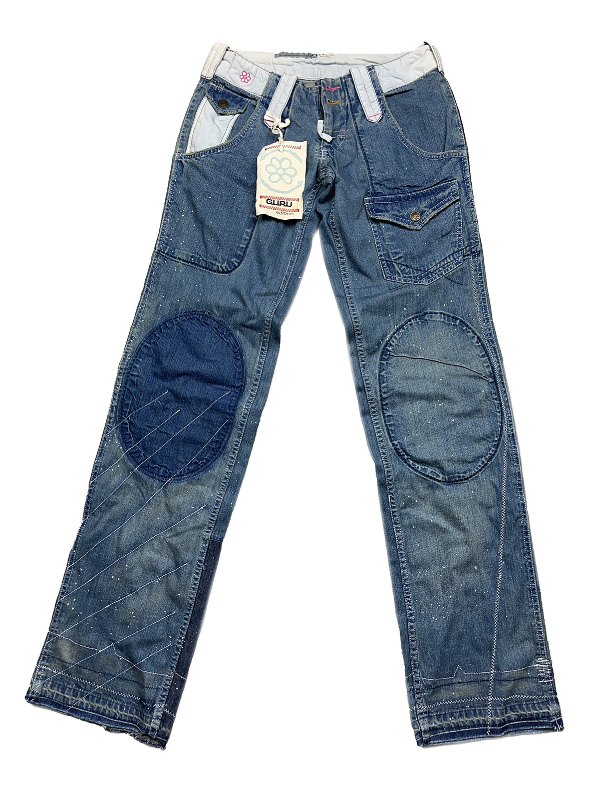 GURU 51GWDLP002 Jeans con Dripping