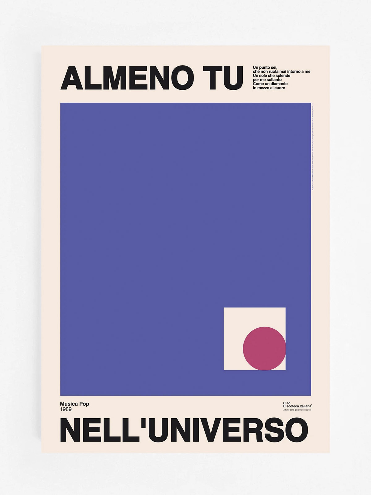 CIAO DISCOTECA ITALIANA POS2022/UNIVERSO