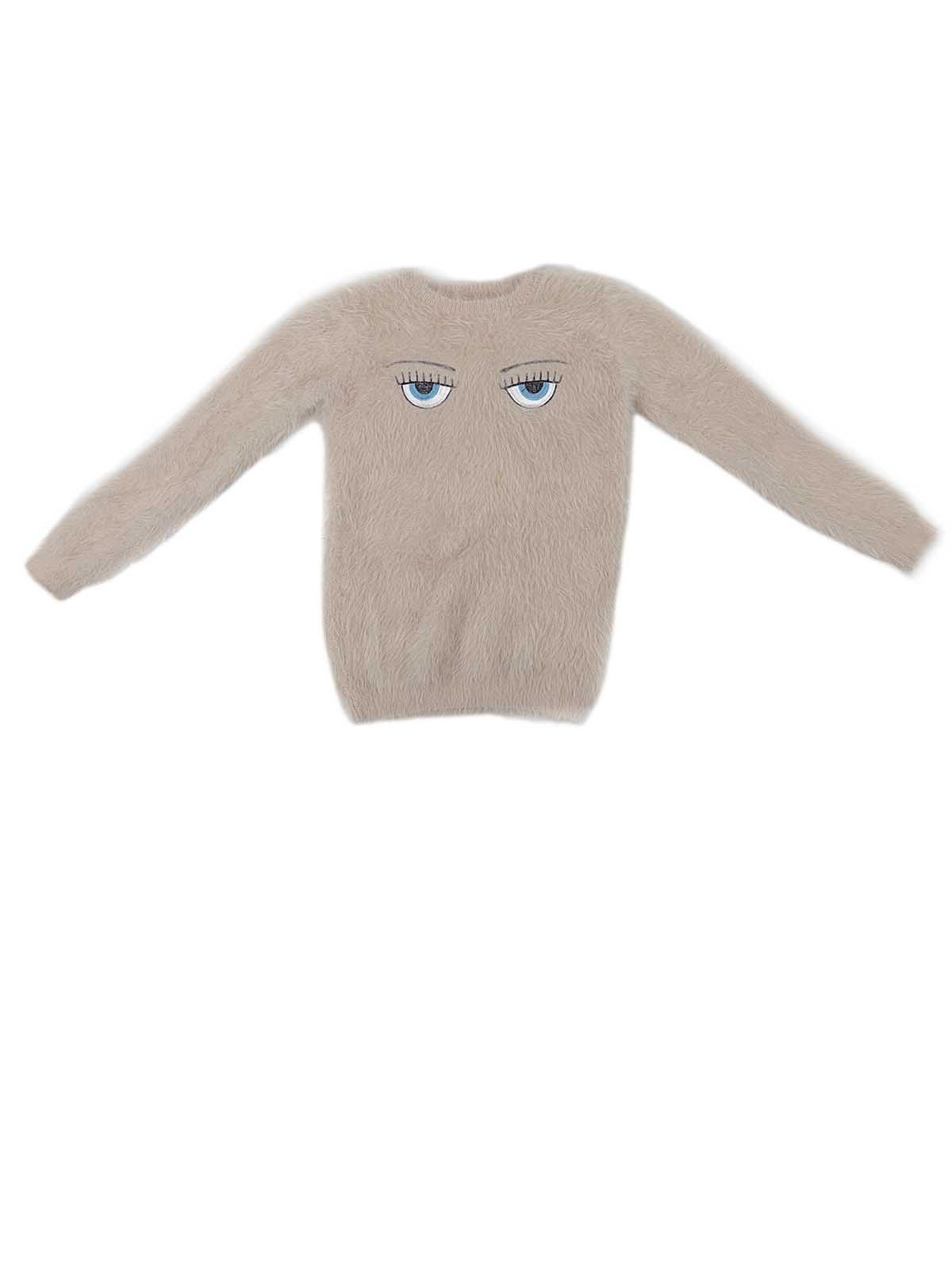 GIGOLÈ ARCHIVE Flurry Eyes maglione peloso con occhi