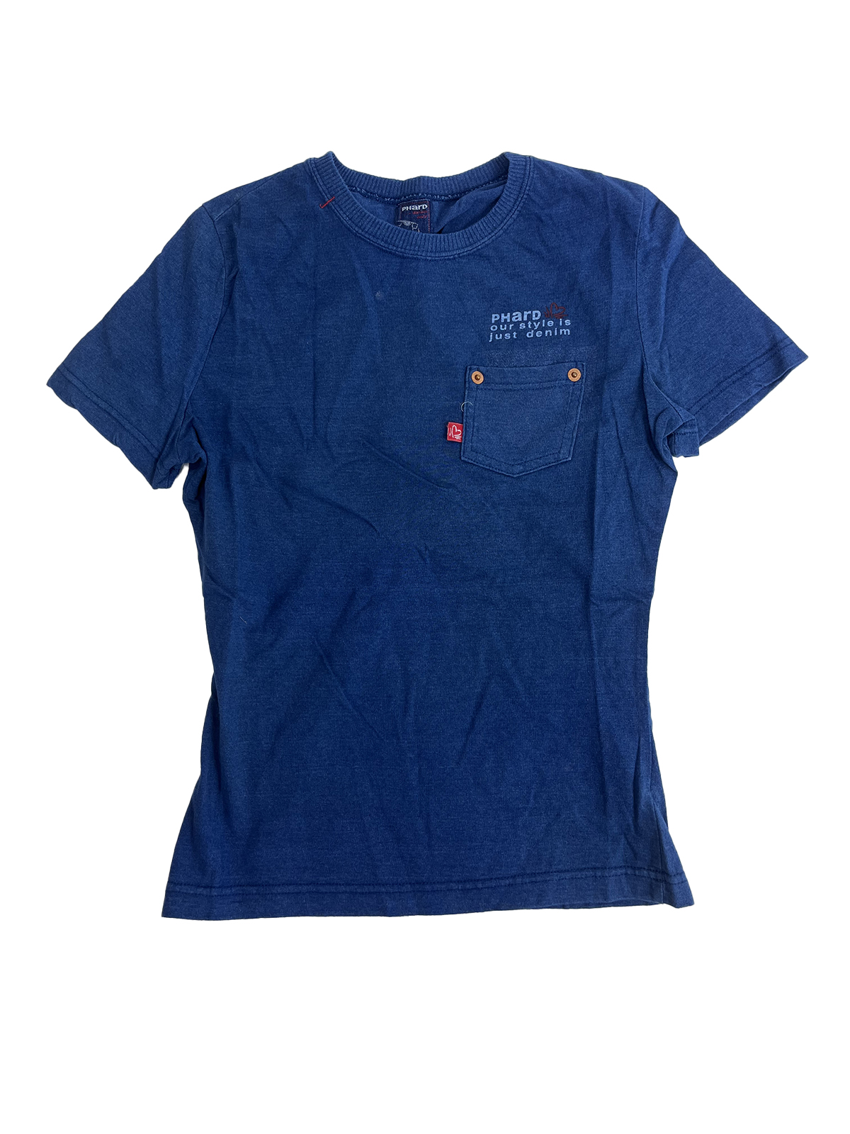 PHARD T-Shirt con filo indigo