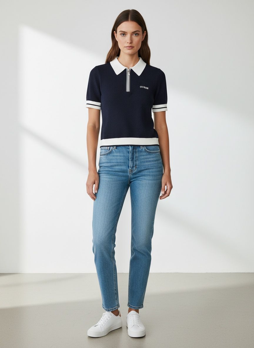 Guess Gabry Ss Cropped Pol V6gr04 Z0725