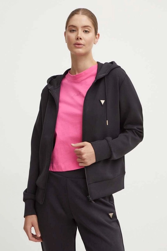 Guess Felpa Full-zip Con Cappuccio Donna V4yq06 Kcay2