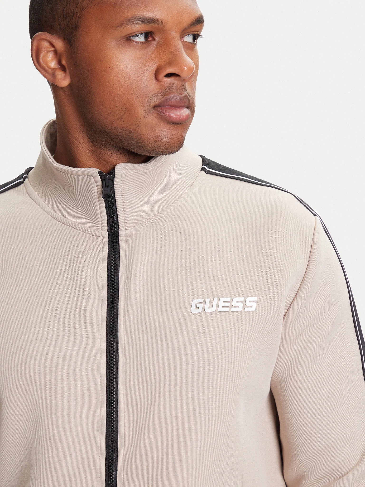 GUESS FELPA GIROCOLLO UOMO NERO M2YQ27KBA10