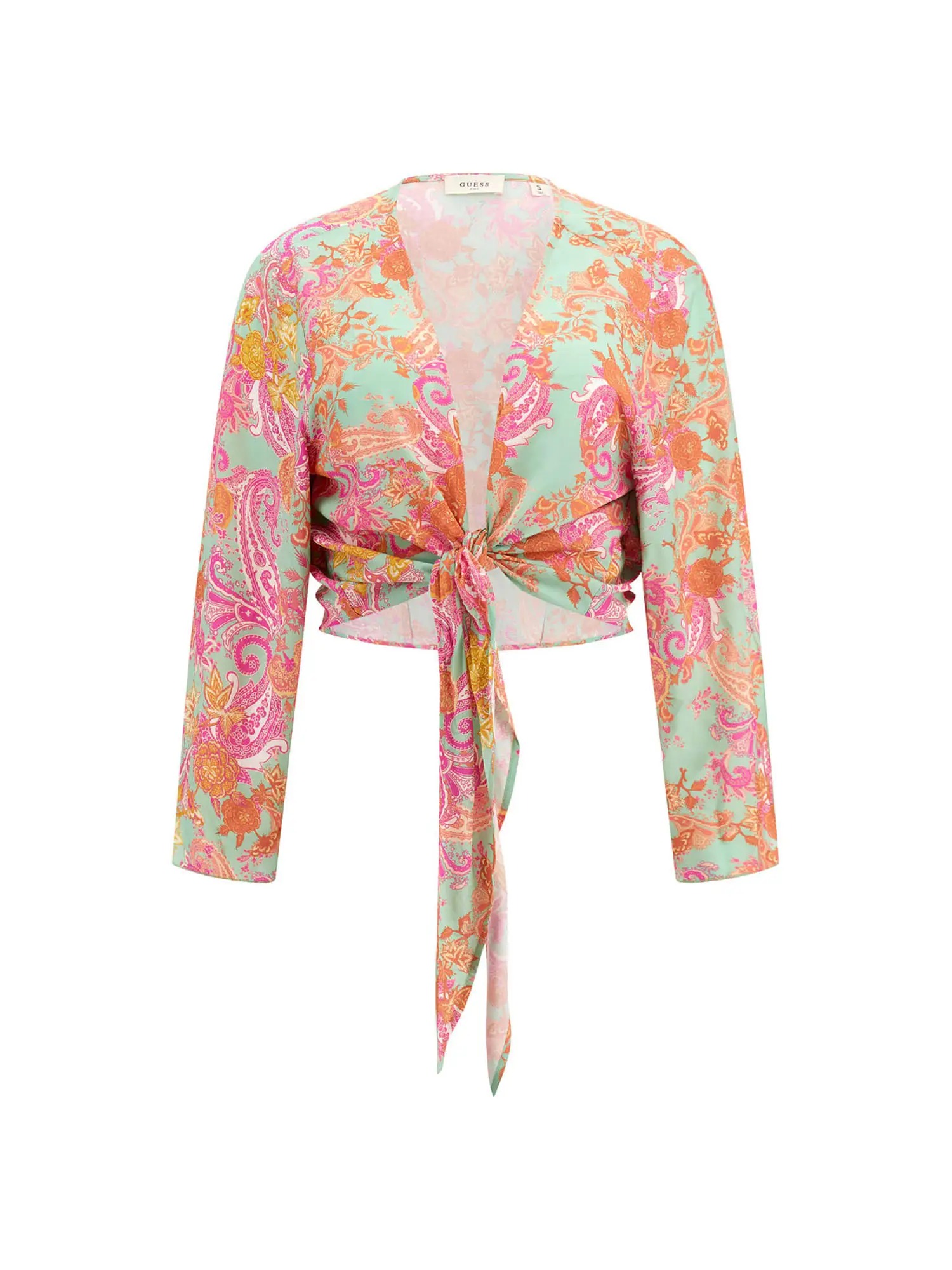 Guess Kimono Corto Annodato E5gh01 Wh3x2