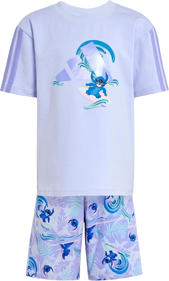 Adidas T-shirt E Pantaloncini Lk Dy Ls T Set