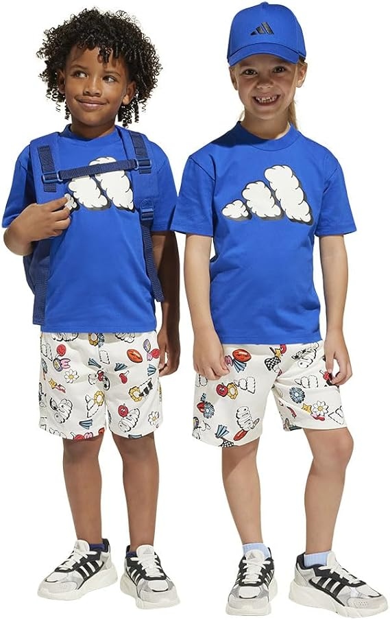 Adidas T-shirt E Pantaloncini Lk Aop Set