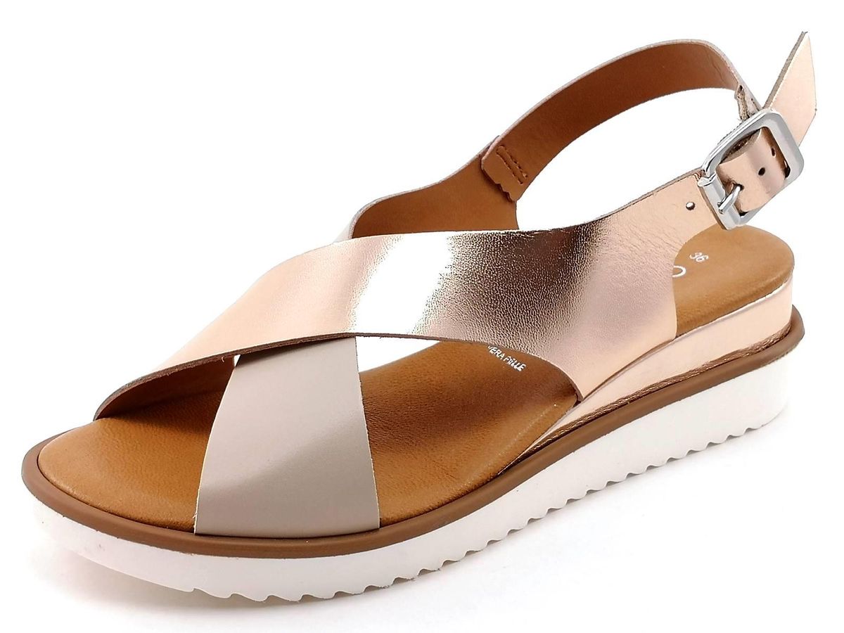 Sandali Donna Cinzia Soft In Pelle Bovina - Colore Bianco, Comodi E Eleganti Per Primavera-estate