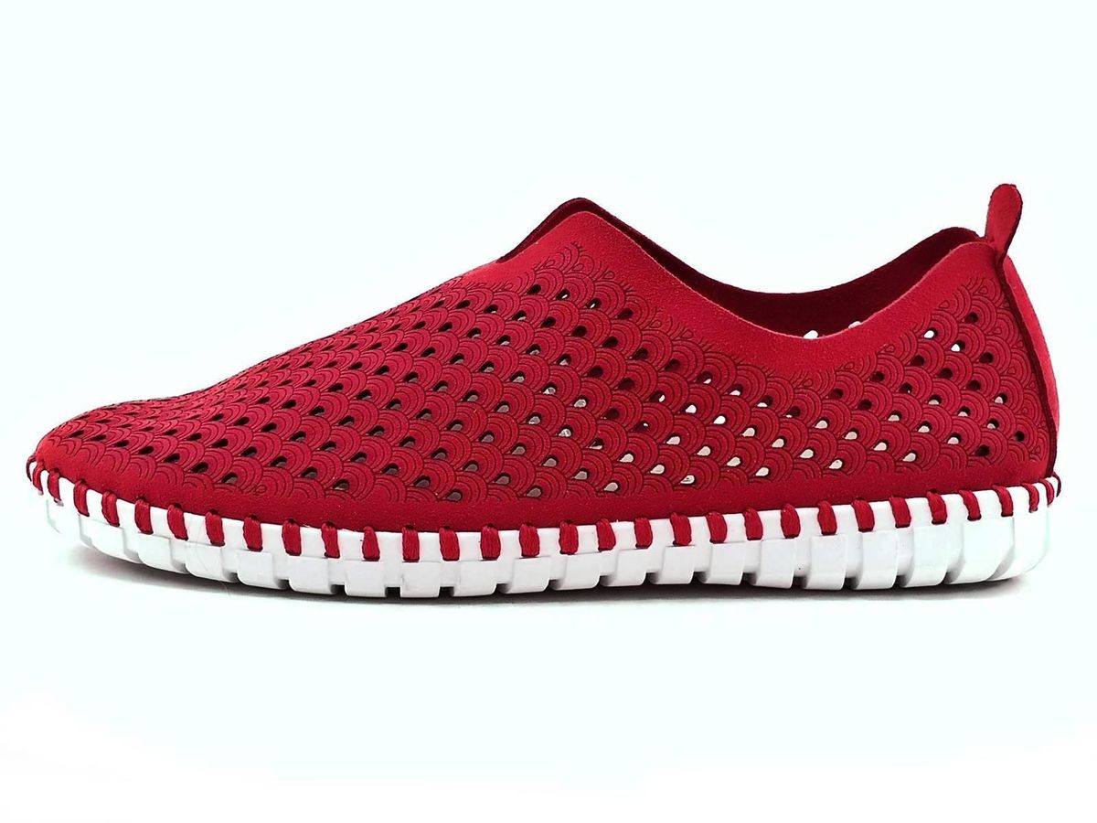 Grünland scarpa mocassino da donna in camoscio