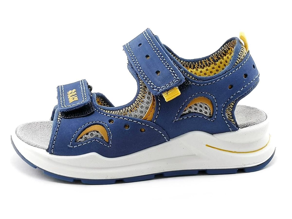 Primigi Silas Sandali In Pelle Per Bambino (0-24 Mesi) - Chiusura A Strappo - Colore Naturale