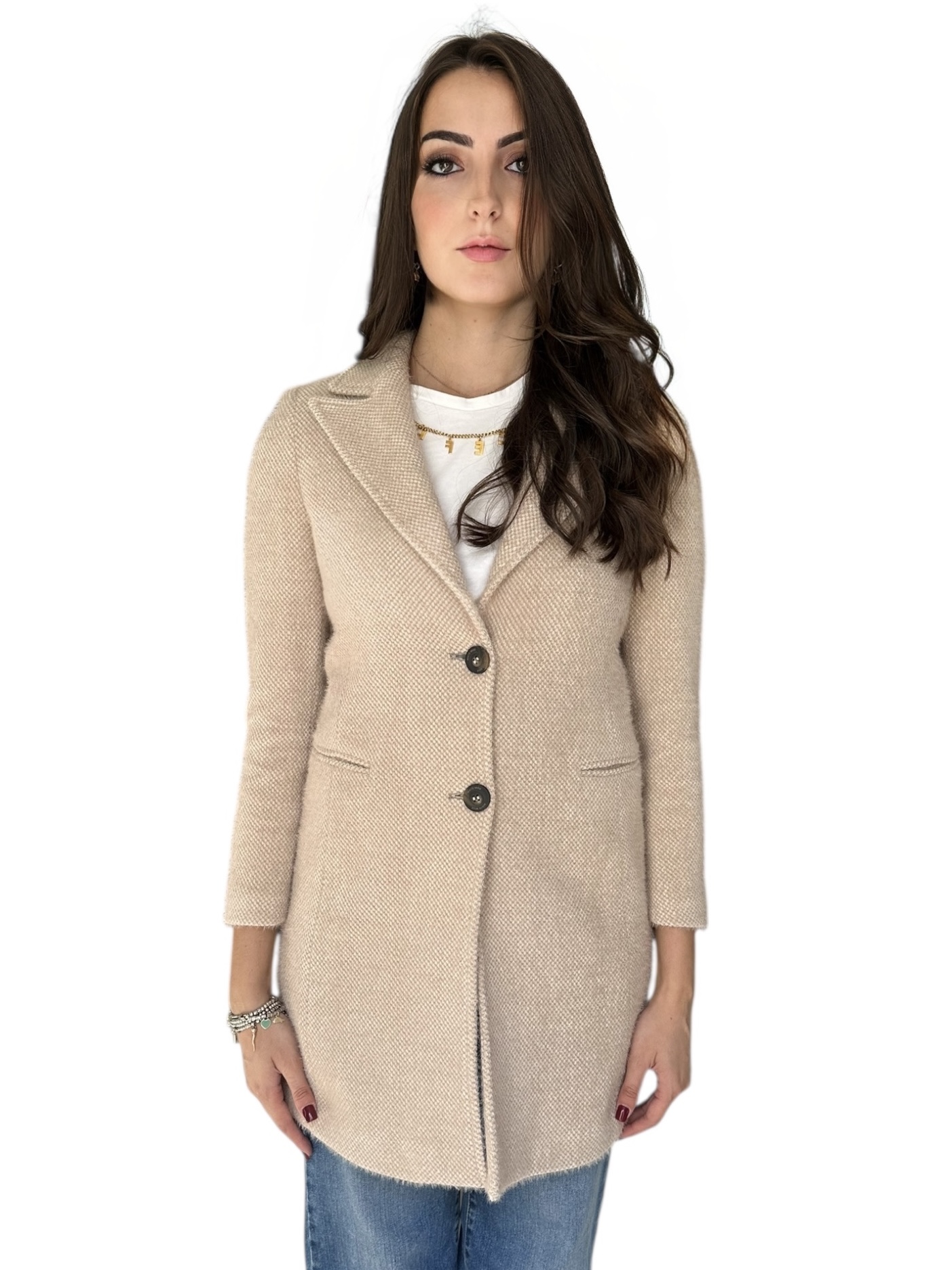 White Wise Cappotto Donna W20464