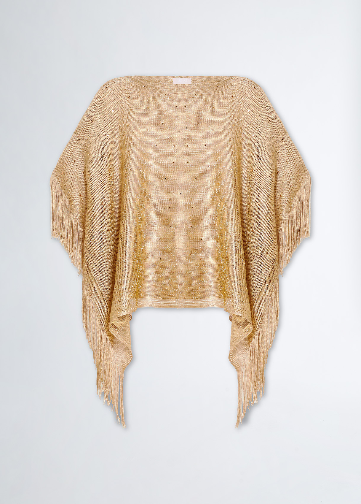 Bugatti Poncho Donna Con Collo Alto - Misto Lana Morbido Con Zip E Tasche - Grigio