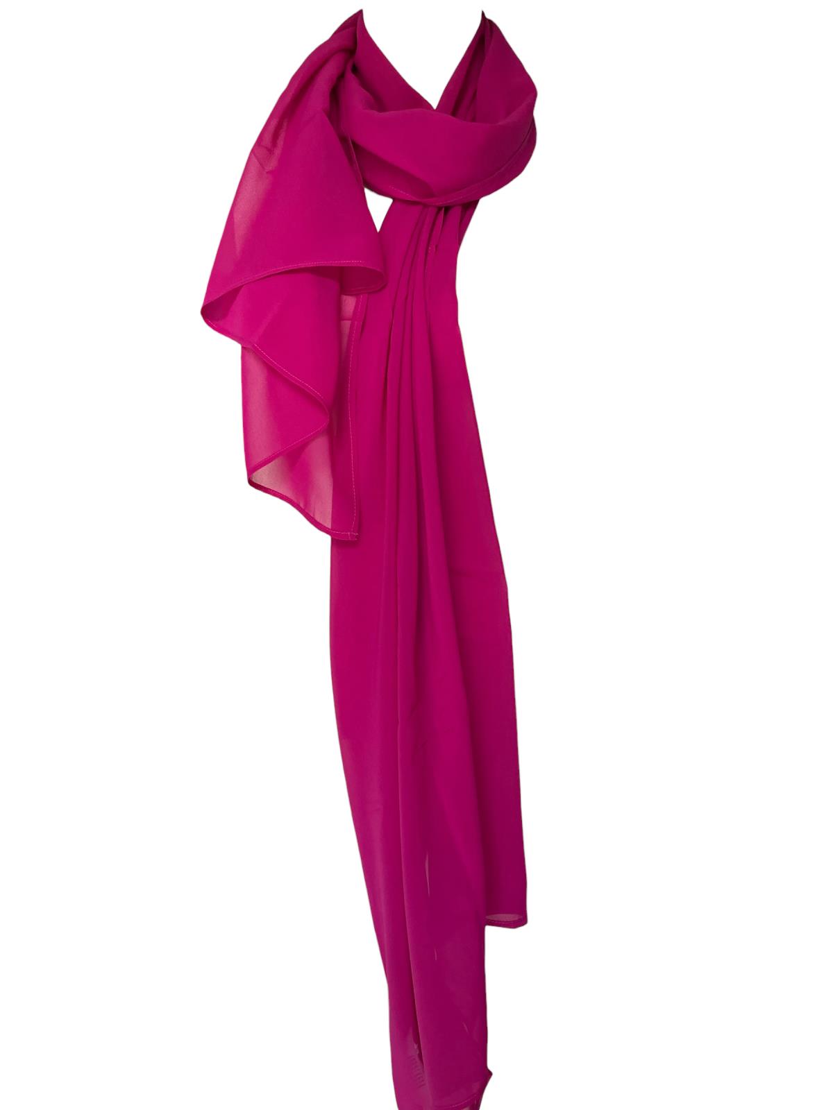 Avantgarde - Stole Eleganti Fluo Raso Seta Beige Fuxia Stola Verde - 5